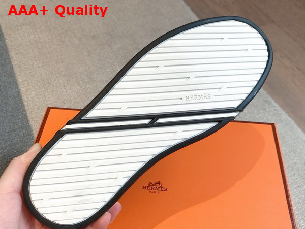 Hermes Kid Sneaker in Noir Calfskin Replica