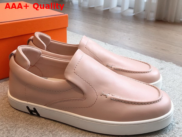 Hermes Kiddy Slip On Sneaker in Black Calfskin Replica