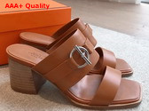 Hermes Kute 60 Sandal in Naturel Calfskin Replica