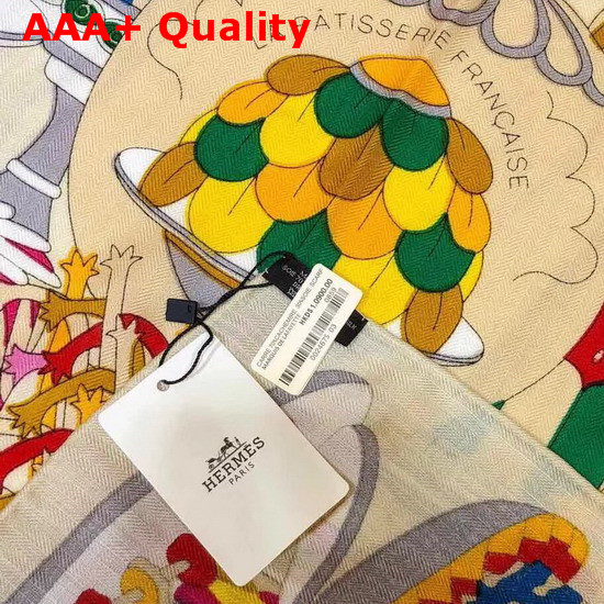 Hermes La Patisserie Francaise Scarf 140 Replica