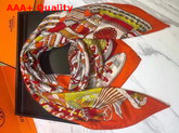 Hermes La Patisserie Francaise Scarf Orange Replica