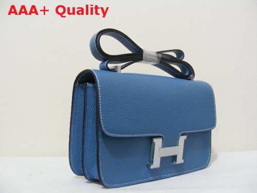 Hermes Large Constance Blue Leather Replica