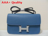 Hermes Large Constance Blue Leather Replica