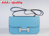 Hermes Large Constance Skyblue Leather Replica