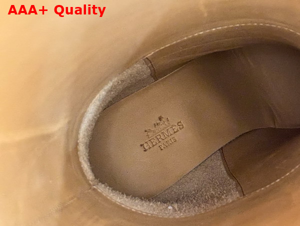 Hermes Leaping 90 Boot in Chocolate Calfskin Replica