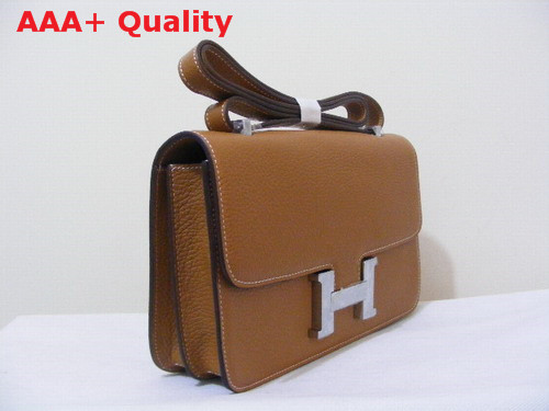 Hermes Large Constance Tan Silver Lock Replica