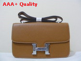 Hermes Large Constance Tan Silver Lock Replica