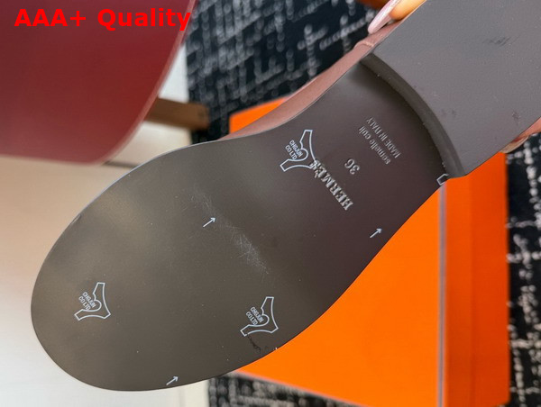 Hermes Leo Ankle Boot in Marron Buffalo Replica