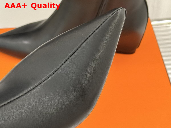 Hermes Leonie 55 Ankle Boot in Noir Calfskin Replica