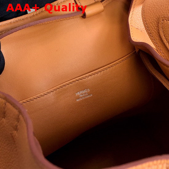 Hermes Licol Hermes 17 Bag Toffee Evercolor Calfskin Replica