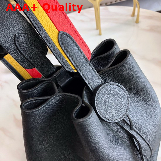 Hermes Licol Hermes 17 Bag in Black Evercolor Calfskin Replica