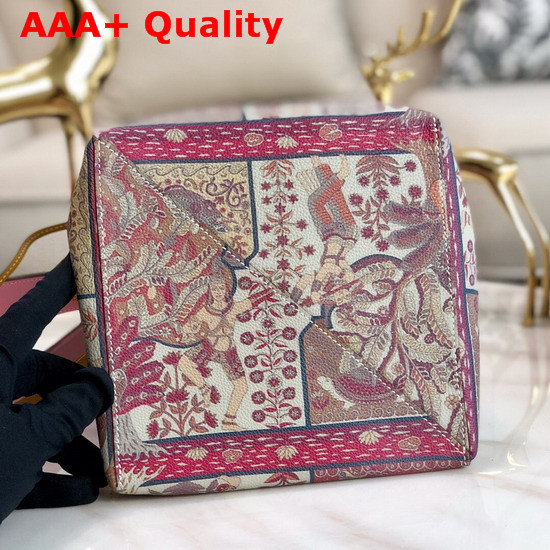 Hermes Licol Hermes 17 Bag in Evercolor Calfskin Pink Graffiti Replica
