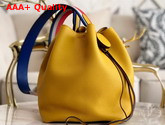 Hermes Licol Hermes 17 Bag in Yellow Evercolor Calfskin Replica