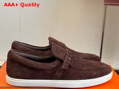 Hermes Like Loafer in Ecorce Suede Calfskin Replica