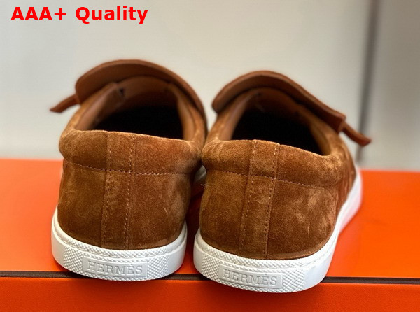 Hermes Like Loafer in Naturel Suede Calfskin Replica