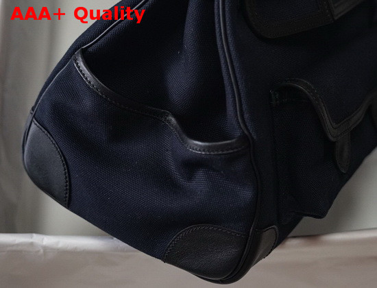Hermes Limited Edition Cargo Birkin 35 cm Navy Blue Swift and Canvas Replica