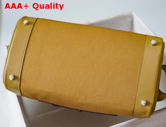 Hermes Limited Edition Cargo Birkin 35 cm Jaune Ambre Swift and Canvas Replica