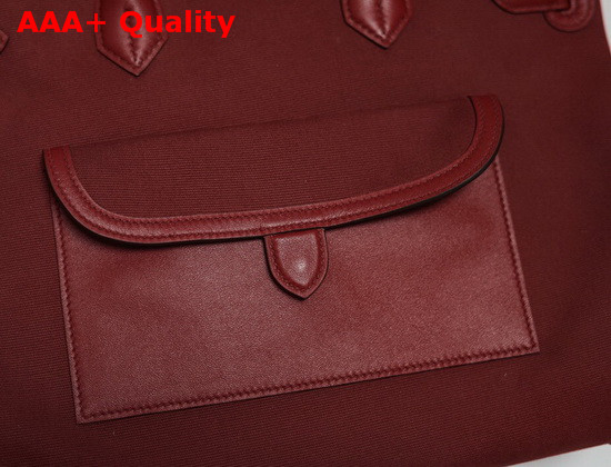 Hermes Limited Edition Cargo Birkin 35 cm Wine Swift and Canvas Replica