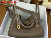Hermes Lindy 26 Bag in Elephant Gray Taurillon Clemence Leather Replica