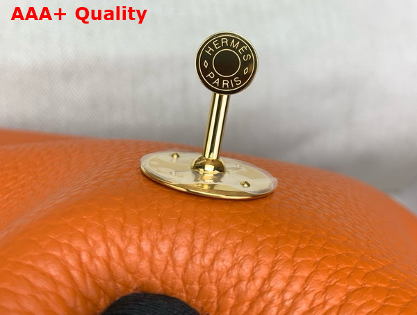 Hermes Lindy 26 Bag in Orange Taurillon Clemence Leather Replica