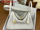 Hermes Lindy 26 Bag in Pearl Grey Evergrain Leather Replica