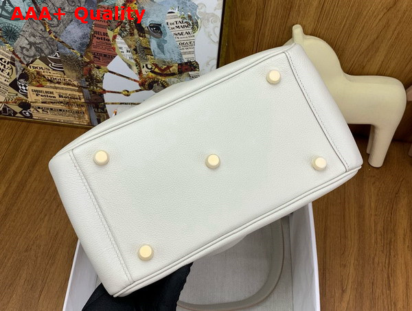 Hermes Lindy 26 Bag in Pearl Grey Evergrain Leather Replica