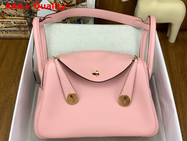 Hermes Lindy 26 Bag in Pink Taurillon Clemence Leather Replica