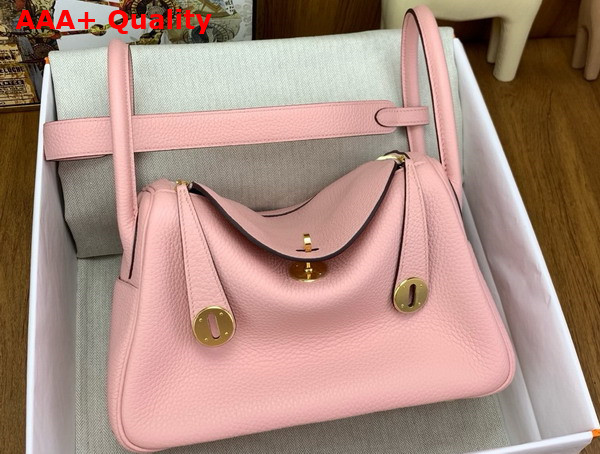 Hermes Lindy 26 Bag in Pink Taurillon Clemence Leather Replica