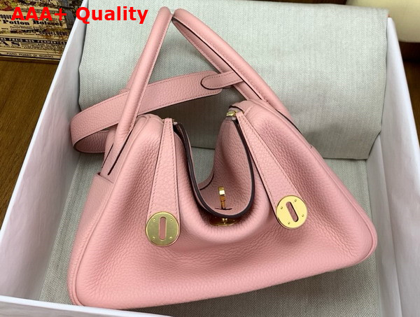 Hermes Lindy 26 Bag in Pink Taurillon Clemence Leather Replica