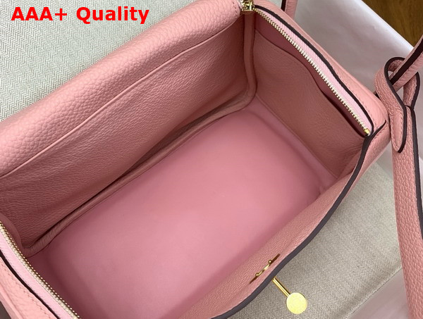 Hermes Lindy 26 Bag in Pink Taurillon Clemence Leather Replica