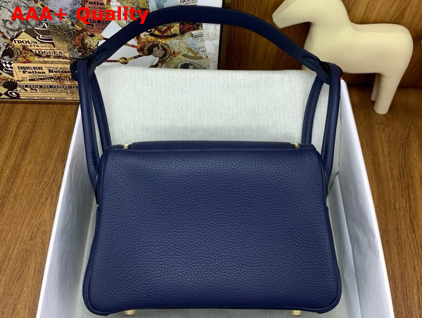 Hermes Lindy 26 Bag in Sapphire Blue Taurillon Clemence Leather Replica