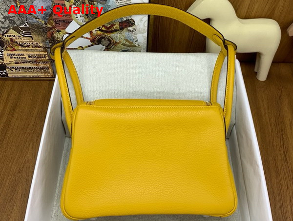 Hermes Lindy 26 Bag in Yellow Taurillon Clemence Leather Replica