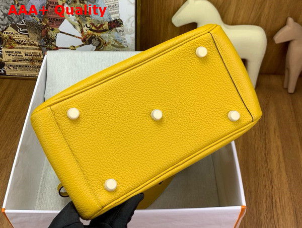 Hermes Lindy 26 Bag in Yellow Taurillon Clemence Leather Replica