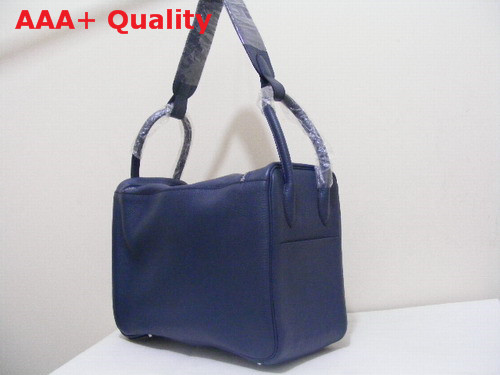 Hermes Lindy in Togo Leather in Blue Replica