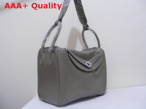 Hermes Lindy In Grey Leather Replica