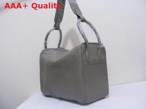 Hermes Lindy In Grey Leather Replica