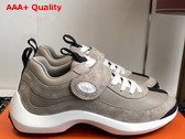 Hermes Loop Sneaker in Beige Galet Calfskin and Suede Goatskin Replica
