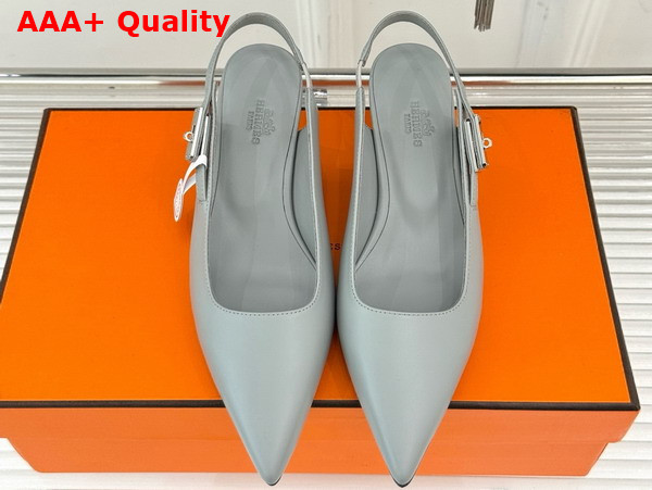 Hermes Lover 40 Pump in Glacier Nappa Leather Replica