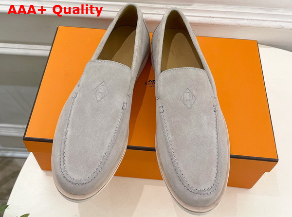 Hermes Low Loafer in Beige Esquisse Suede Calfskin Replica