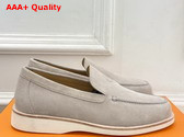 Hermes Low Loafer in Beige Esquisse Suede Calfskin Replica