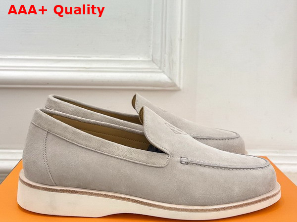 Hermes Low Loafer in Beige Esquisse Suede Calfskin Replica