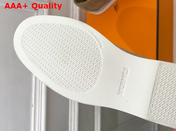 Hermes Low Loafer in Beige Sable Suede Calfskin Replica