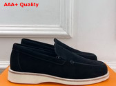 Hermes Low Loafer in Black Suede Calfskin Replica