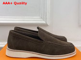 Hermes Low Loafer in Ecorce Suede Calfskin Replica