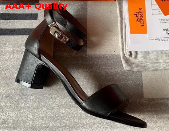 Hermes Manege Sandal Noir Calfskin Replica