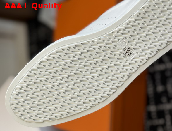 Hermes Match Sneaker Blanc and Naturel Sport Goatskin and Calfskin Replica