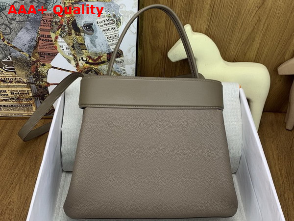 Hermes Medor Bag in Elephant Grey Togo Leather and Swift Calfskin Replica