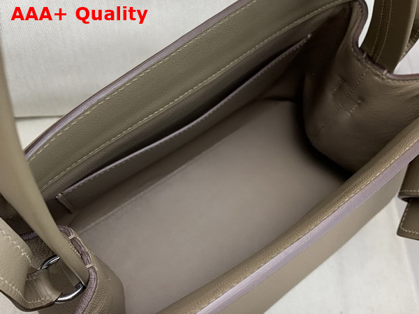 Hermes Medor Bag in Elephant Grey Togo Leather and Swift Calfskin Replica