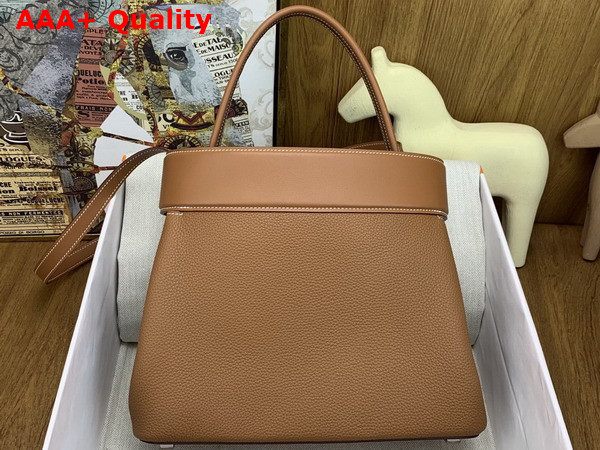 Hermes Medor Bag in Gold Togo Leather and Swift Calfskin Replica