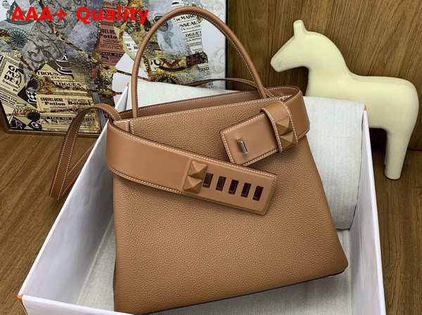 Hermes Medor Bag in Gold Togo Leather and Swift Calfskin Replica